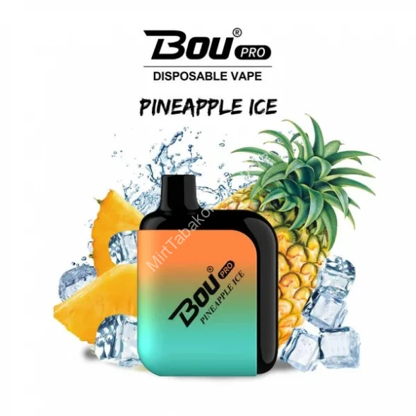 Электронная сигарета Bou pro mini 600 pineapple ice оптом       