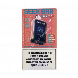 Электронная сигарета Geek Bar 20000 Сочный персик лед 20мг ОПТОМ      