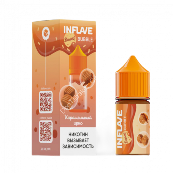 Жидкость для вейпа INFLAVE Карамельный ирис 30 мл оптом       
