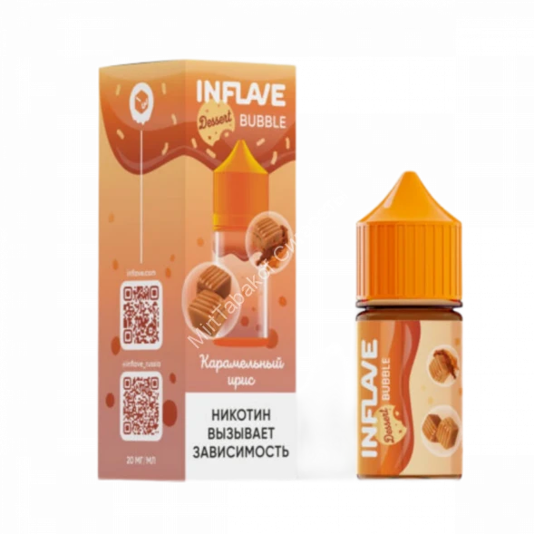 Жидкость для вейпа INFLAVE Карамельный ирис 30 мл оптом       