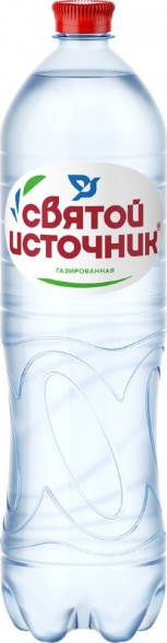 Вода Святой Источник питьевая газированная 1,5 л оптом