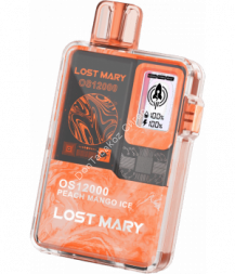 Электронная сигарета Lost Mary OS12000 Персик манго лед 20мг ОПТОМ