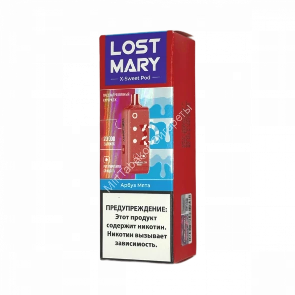 Электронная сигарета  Картридж LOST MARY X-Link Sweet 20000 Арбуз мята оптом    