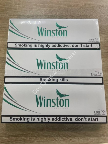 СИГАРЕТЫ ВИНСТОН СУПЕР СЛИМС МЕНТОЛ (Winst0n SUPER SLIMS FRESH MENTHOL) МИКС