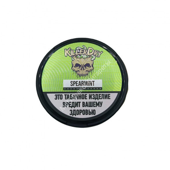 Табак жевательный Killer Dry Spearmint (Мята) Strong 10 г оптом