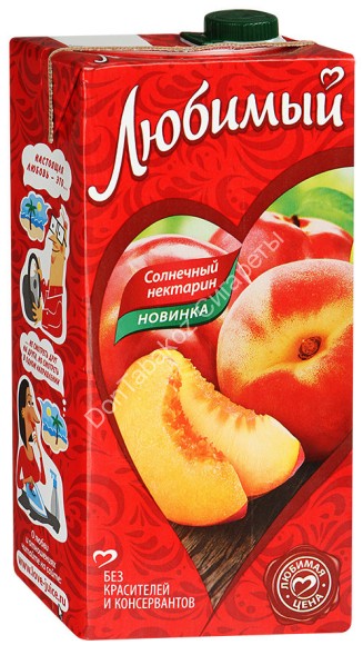 Напиток Любимый солнечный нектарин 1,93 Л оптом
