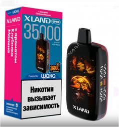   WAKA XLAND SPIKE 35000 затяжек 2% с ароматом Клубника Малина оптом   