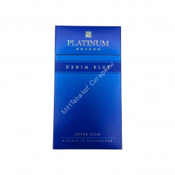 Сигареты Платинум Севен (Platinum Seven) Denim Blue SuperSlim Оптом