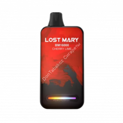 Электронная сигарета Lost mary BM 16000 Вишня-Лайм 20мг (2%) оптом