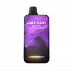 Электронная сигарета Lost mary BM 16000 Виноград-Клюква 20мг (2%) оптом