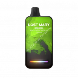 Электронная сигарета Lost mary BM 16000 Киви маракуйя гуава 20мг (2%) оптом