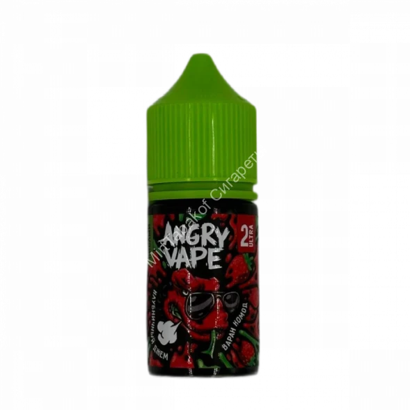 Жидкость для вейпа Angry Vape Клубничный Джем 30 мл. оптом          