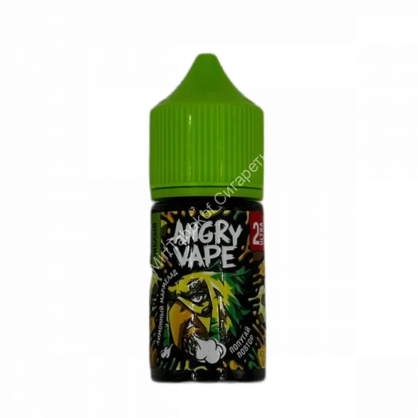 Жидкость для вейпа Angry Vape Лимонный Мармелад 30 мл. оптом       