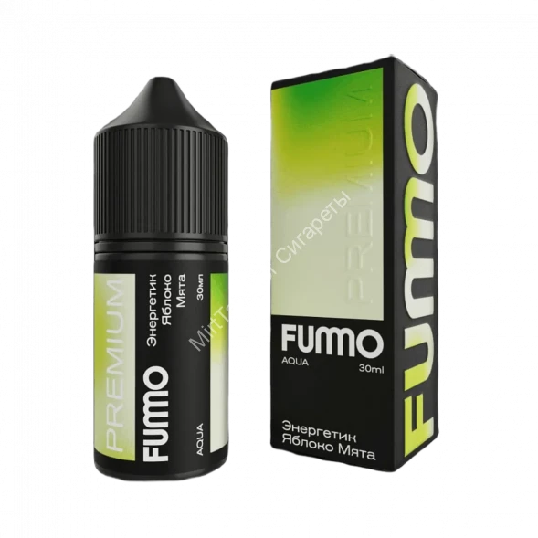 Жидкость для вейпа Fummo Aqua Энергетик яблоко мята 30 оптом           