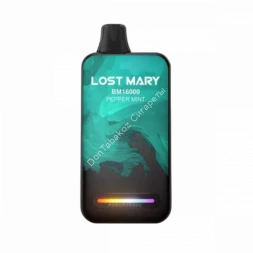 Электронная сигарета  Lost mary  BM 16000 Перечная мята 20мг (2%) оптом   