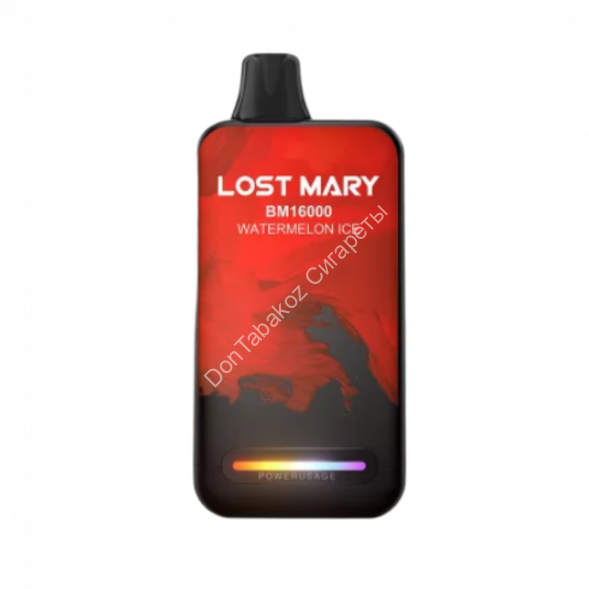 Электронная сигарета  Lost mary  BM 16000 Арбузный лед 20мг (2%) оптом  