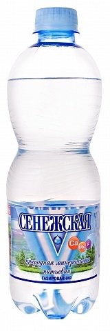 Вода минеральная Сенежская газированная 0,5 л оптом