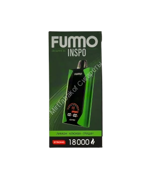 Электронная сигарета Fumo Inspo 18000 затяжек Лимон Клюква Груша оптом     